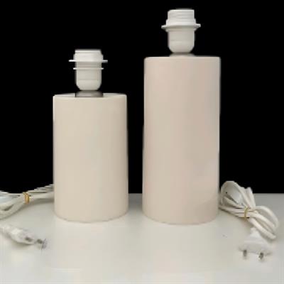 SA 015 - Modern Silindir Formlu Ham Seramik Dekoratif Abajur
