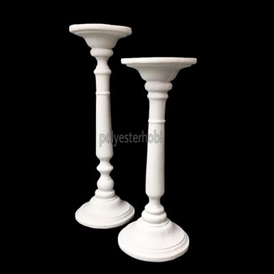 SA 219 - Narin Şamdan 2 Li Set Ham Polyester Obje