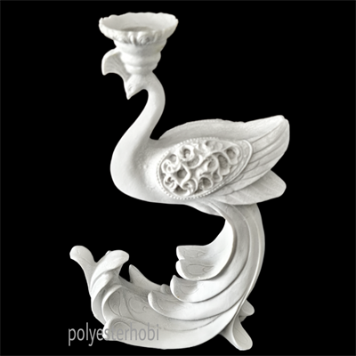 SA 241 - Tavuskuşu Mumluk Ham Polyester Obje