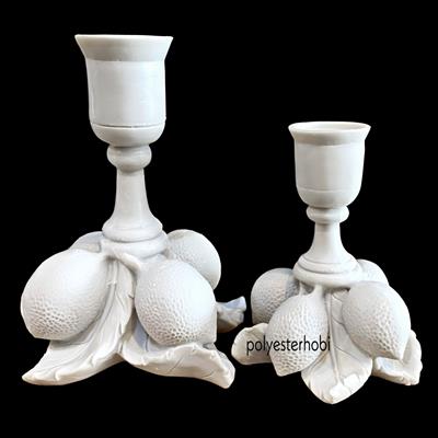 Sa 260 - Limonlu Şamdan Ham Polyester Dekor