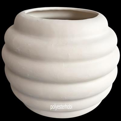 SB 123 - Bal Kavanozu Saksı Bahçe ,Ev , Ofis Dekoratif Ham Seramik Obje