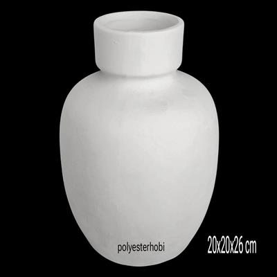 SB 123 - Modern  Vazo Orta Boy Ham Seramik Dekoratif Obje