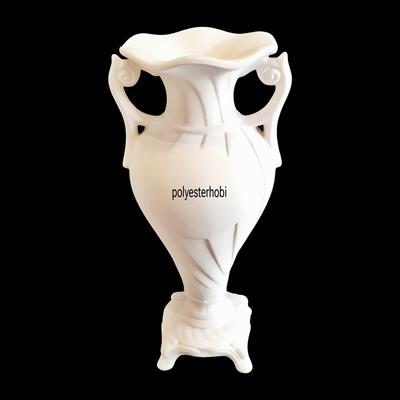 SB 130 - Baci Vazo  Barok Model Ham Seramik Dekoratif Obje