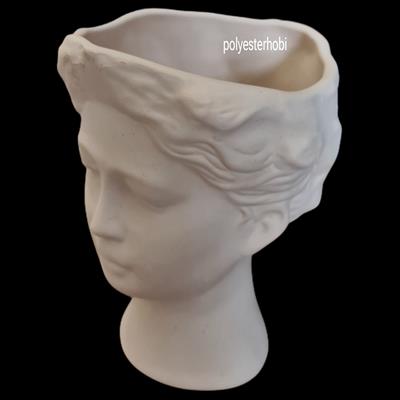 SC 91 - Helen Saksı Dekoratif Ham Seramik Obje