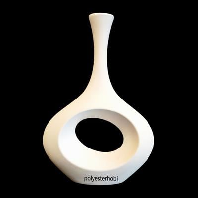 SD 100 - Modern İskandinav Vazo Ham Seramik Ev Ofis Dekoratif Obje