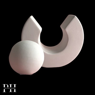 SD 105 - Modern Hayat Obje Ham Seramik Dekoratif Heykel