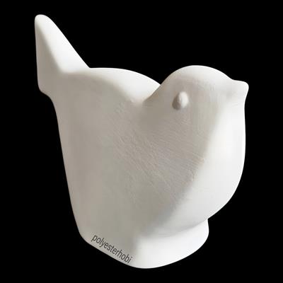 SF 103 - İkonik Kuş Dekoratif Ham Seramik Obje