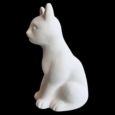 SF 104 - Kedi Biblo Dekoratif Ham Seramik Obje