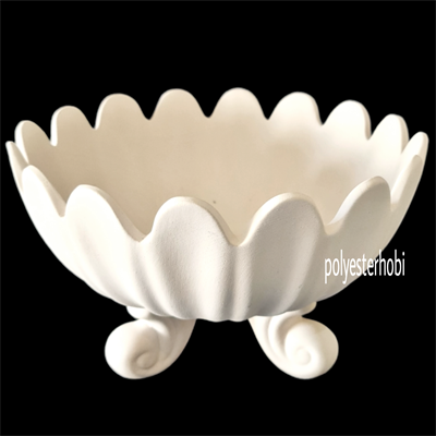 SM 01 - 3 Ayaklı Sunumluk /Meyvelik Ham Seramik