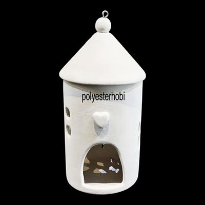 SM 121 - Değirmen Mumluk Tealight Ham Seramik Obje