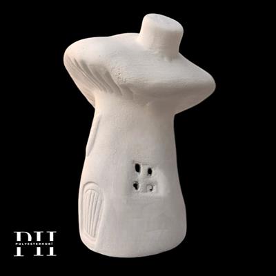 SM 130 - Mantar Ev Biblo Ham Seramik Ev Dekor