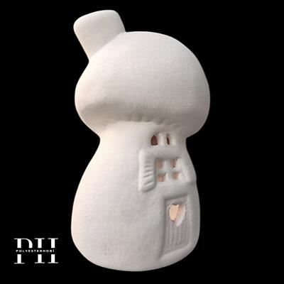 SM 131 - Mantar Ev Biblo Ham Seramik Ev Dekor