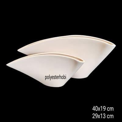 Ss 126 - Modern Kanat Form Ham Seramik Vazo Set