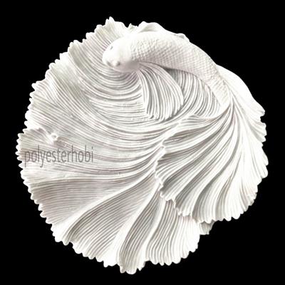 Ta 108 - Balıklı Tabak Ham Polyester Obje