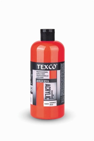 Texco Su Bazlı Akrilik 400 ml Kırmızı