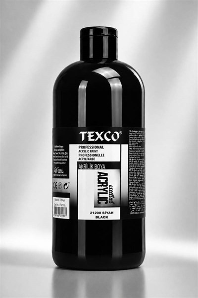Texco Su Bazlı Akrilik 400 ml Siyah