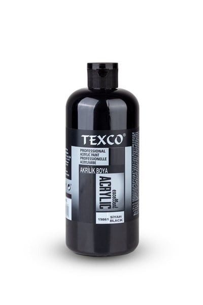 Texco Su Bazlı Akrilik 400 ml Siyah