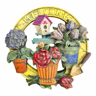 Welcome Kapı Süsü Tasarım Duvar Dekorasyon , Bahçe, Ev Dekor 