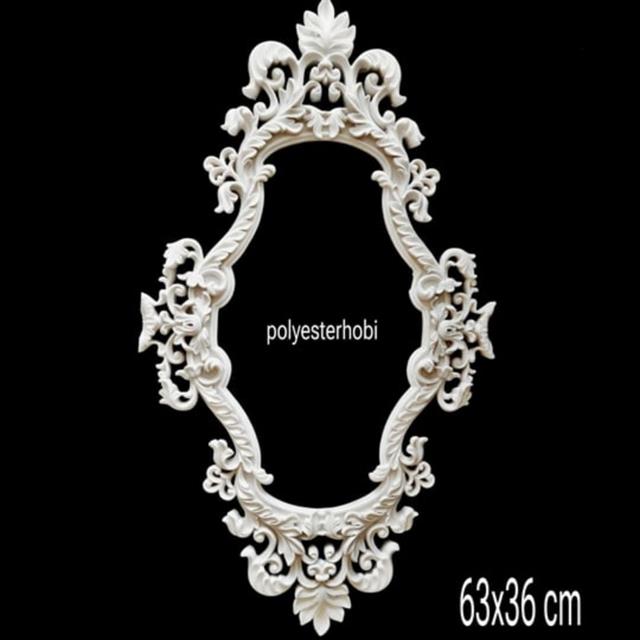 Ce 290 - Barok Çerçeve Ham Polyester Duvar Ayna