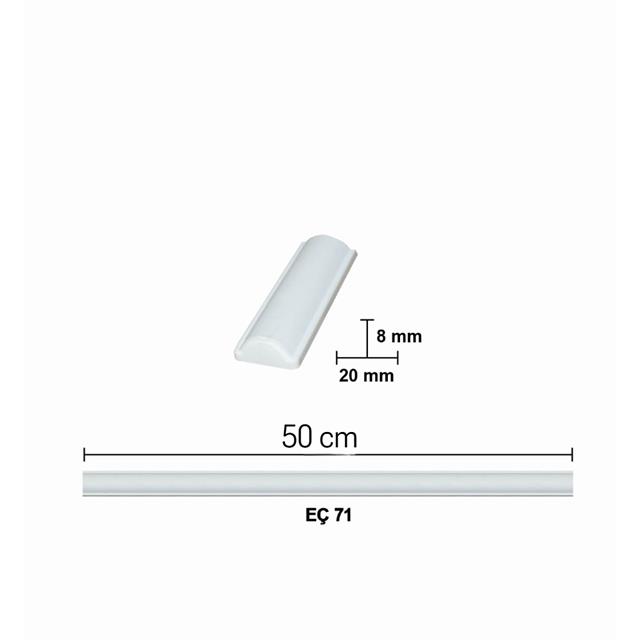 ESNEK ÇITA , ESNEK MOBİLYA ÇITASI EÇ 71 (50 CM)