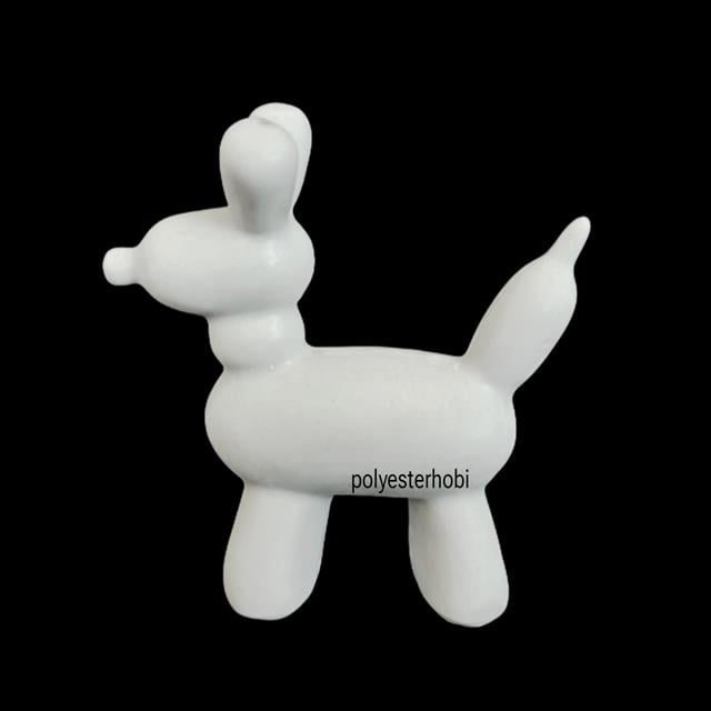 OB 2461 - Balon Köpek Mini Biblo Ev , Ofis Dekor, Obje Ham Polyester Modern Heykel