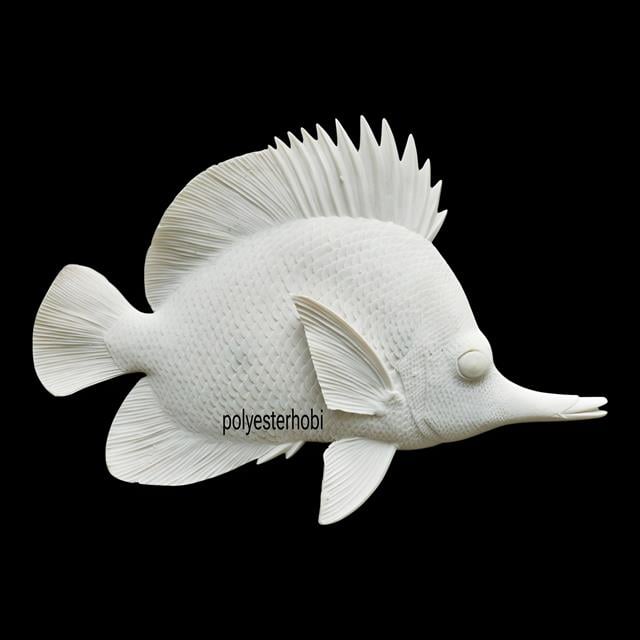 OB 2471 - Kelebek Balığı Obje Ham Polyester Duvar Dekor