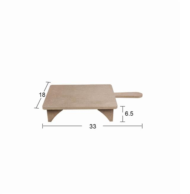 SN 18 - Ayaklı Yuvarlak Sunumluk Ham Mdf Ev, Mutfak Dekor