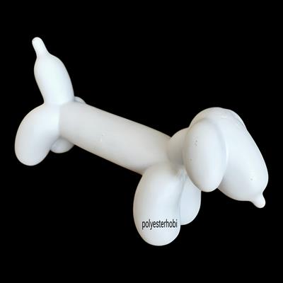 OB 2460 - Balon Köpek Biblo Ev , Ofis Dekor, Obje Ham Polyester Modern Heykel