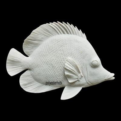 OB 2470 - Melek Balığı Obje Ham Polyester Duvar Dekor