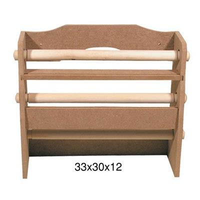 T 766 - Folyoluk 3 Katlı Asılabilir Ham Mdf Mutfak Dekor