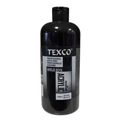 Texco Su Bazlı Akrilik 400 ml Siyah