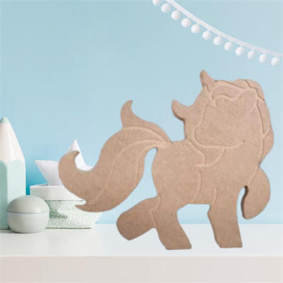 Unicorn Ham Ahşap Çocuk Odası Obje