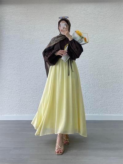 ASTARLI PAMUK VUAL ETEK PASTEL SARI