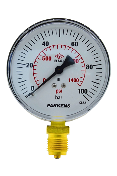 PAKKENS MAN.Q100 alt.ç.akr.KL 2,5   1 bar- ...600 bar
