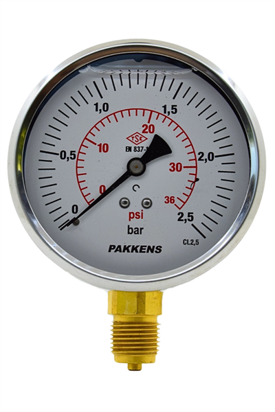 PAKKENS MAN.Q100 gls.alt.ç.psl.KL 2,5   1 bar- ...400 bar