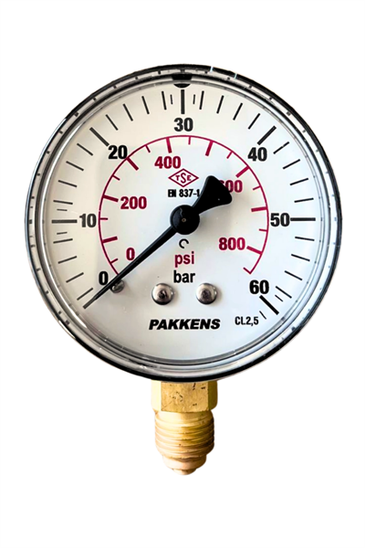 PAKKENS MANOMETRE Ø63  1..-..600 BAR