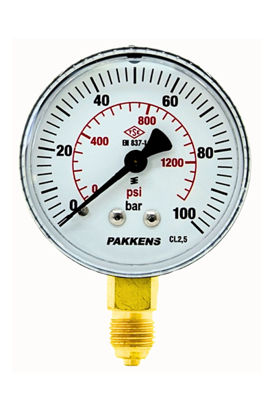 PAKKENS MANOMETRE Ø63  1..-..600 BAR