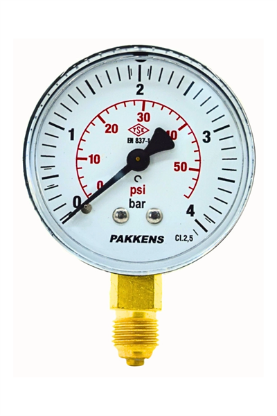 PAKKENS MANOMETRE Ø63  1..-..600 BAR
