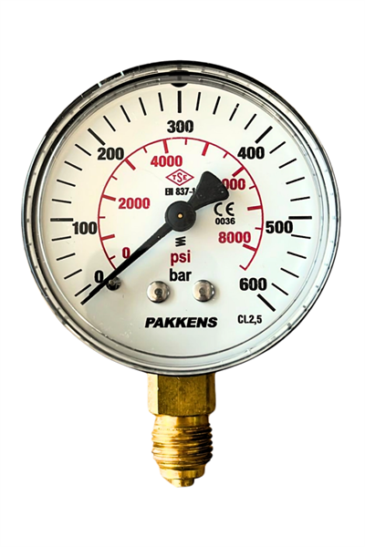 PAKKENS MANOMETRE Ø63  1..-..600 BAR