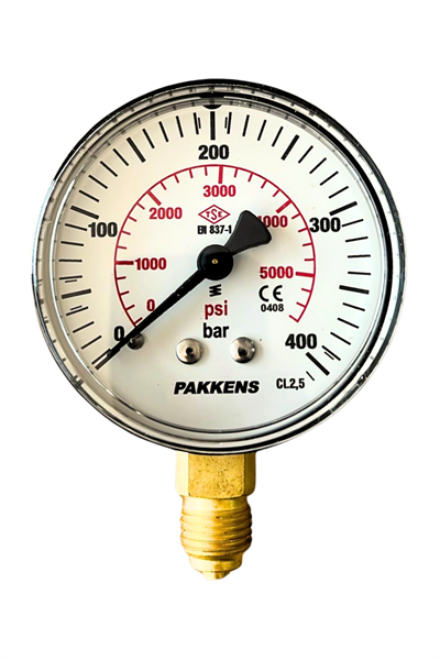 PAKKENS MANOMETRE Ø63  1..-..600 BAR