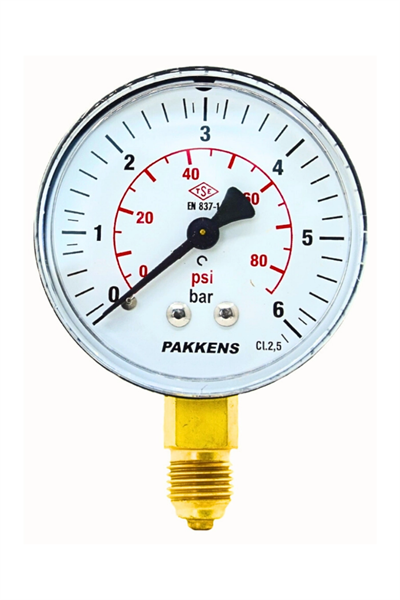 PAKKENS MANOMETRE Ø63  1..-..600 BAR