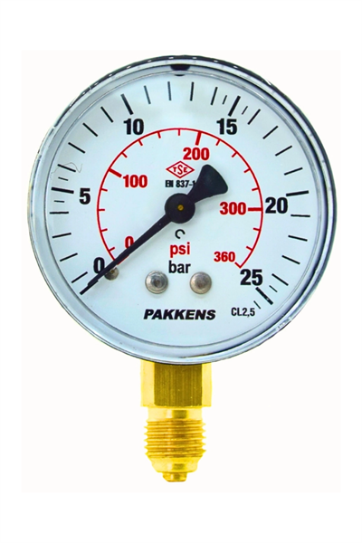 PAKKENS MANOMETRE Ø63  1..-..600 BAR