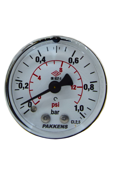 PAKKENS MANOMETRE Q50 1 Bar Ark.Ç.