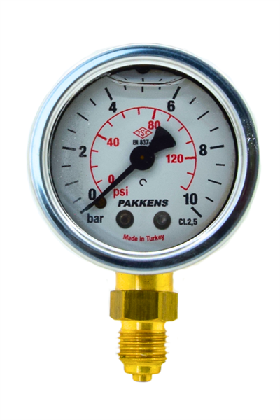 PAKKENS MANOMETRE Q50 10 BAR GLİS.ALT.ÇIK.