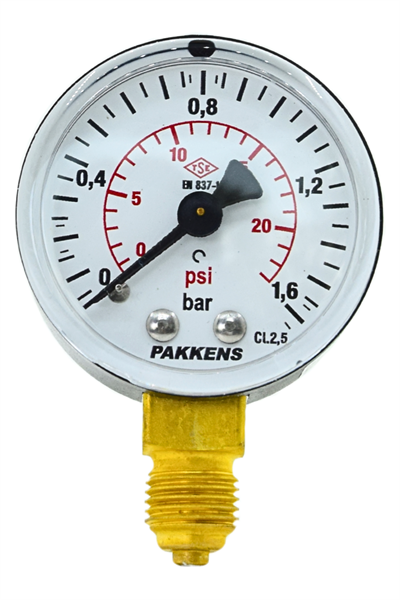 PAKKENS MANOMETRE Q50 1,6 Bar  ALT Ç. GÜMÜŞ KAYNAK