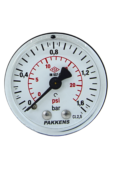 PAKKENS MANOMETRE Q50 1,6 BAR ARK .Ç.
