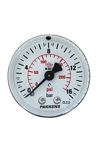 PAKKENS MANOMETRE Q50 16 Bar Ark.Ç.