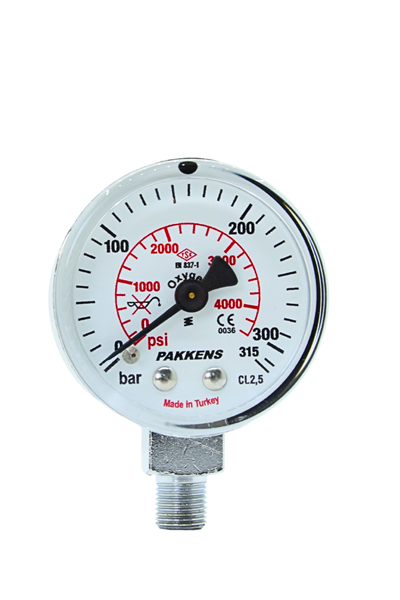 PAKKENS MANOMETRE Q50 315 Bar ALT.Ç.