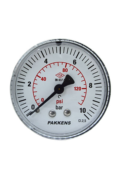 PAKKENS MANOMETRE Q63 10 Bar Ark.Ç.