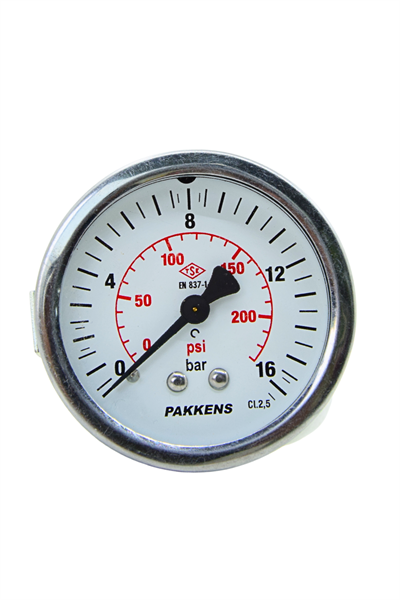 PAKKENS MANOMETRE Q63 16 Bar Ark.Ç.Pano Tip CL.2,5